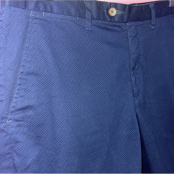 Ted Baker Shorts Men's Size 34 Navy Blue Herbosh Stretch Cotton Mid-Rise Chino - Picture 4 of 9